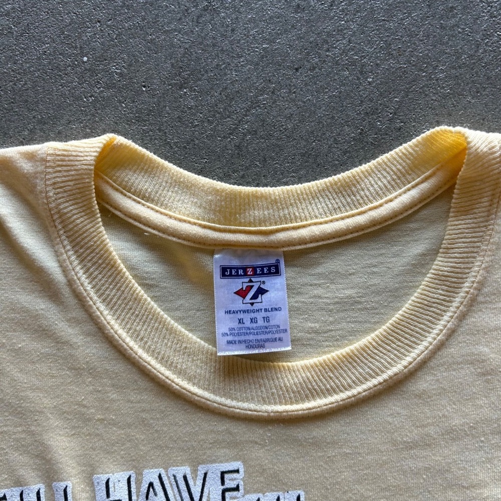 Vintage Barack Obama Shirt Size XL Yellow 2008 Election Change World President - Picture 2 of 6